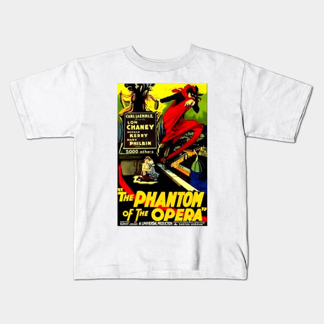 The Phantom of the Opera 1925 Kids T-Shirt by FilmCave